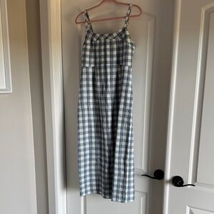 HATCH Size 1 Gingham Midi Sundress NWOT
